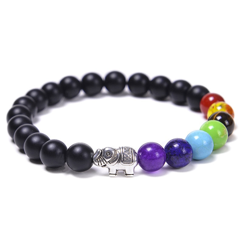 the CHAKRA - 7 Healing Yoga Chakra Bracelet