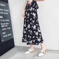 the BLOSSOM BOHO - Floral Skirts Chiffon One-Piece Belt Wrap Skirts