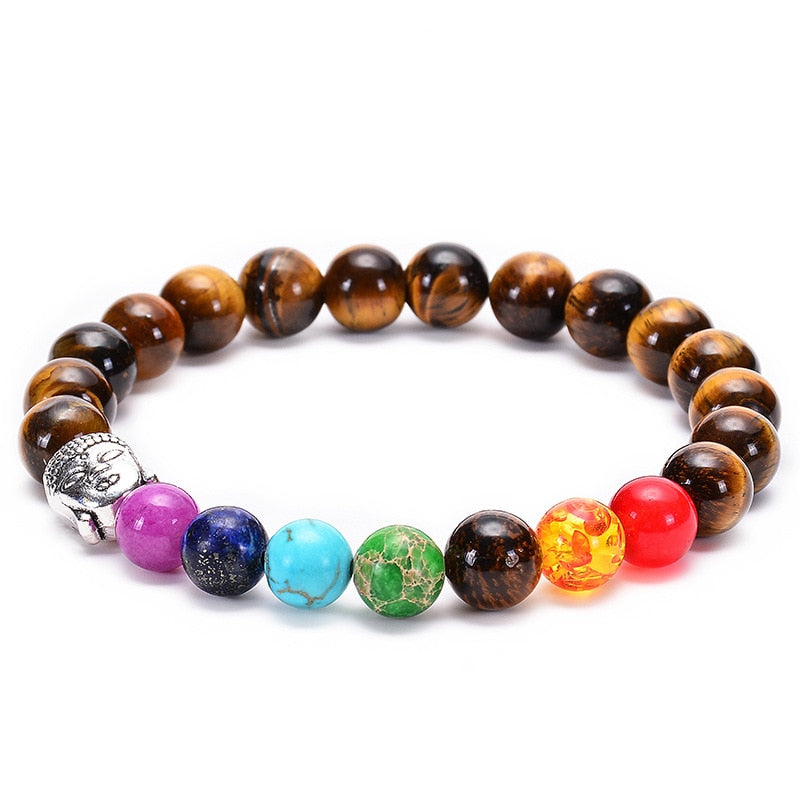 the CHAKRA - 7 Healing Yoga Chakra Bracelet