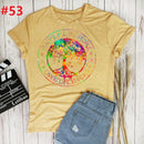 the WORLD PEACE - Imagine All the People Living Life in Peace Hippie T-Shirt