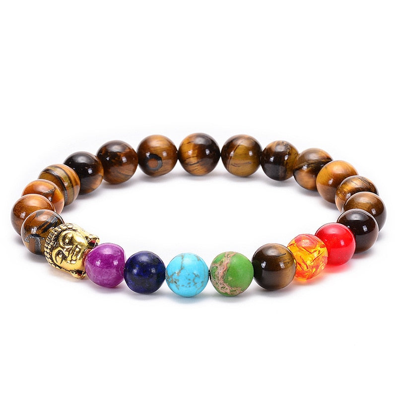 the CHAKRA - 7 Healing Yoga Chakra Bracelet