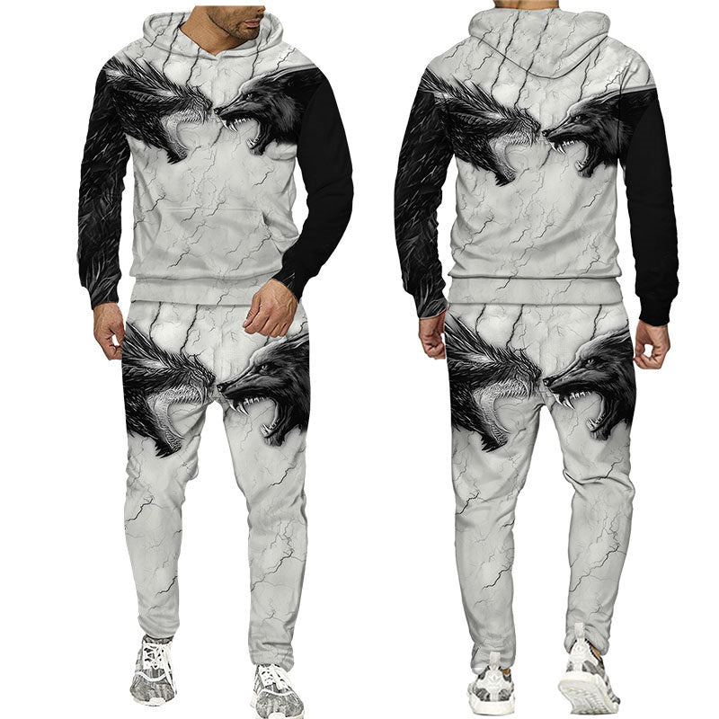 the WOLF PACK - Wolf 3D Printed Hoodie Pants Suits