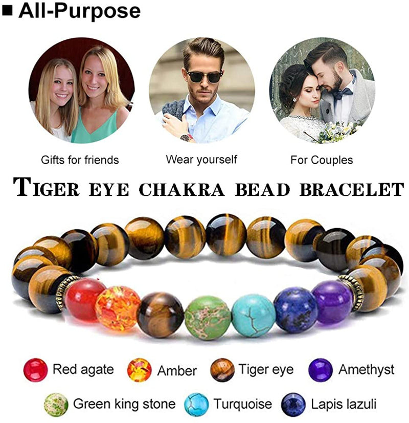 the CHAKRA - 7 Healing Yoga Chakra Bracelet