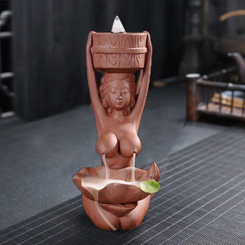 the SERENITY - Backflow Incense Burner Incense Fountain Decoration