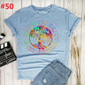 the WORLD PEACE - Imagine All the People Living Life in Peace Hippie T-Shirt