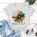 the SOUL HIPPIE - Hippie Soul Sunflower Print T-Shirt