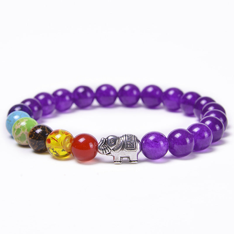 the CHAKRA - 7 Healing Yoga Chakra Bracelet