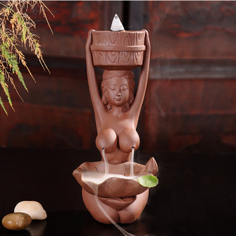 the SERENITY - Backflow Incense Burner Incense Fountain Decoration