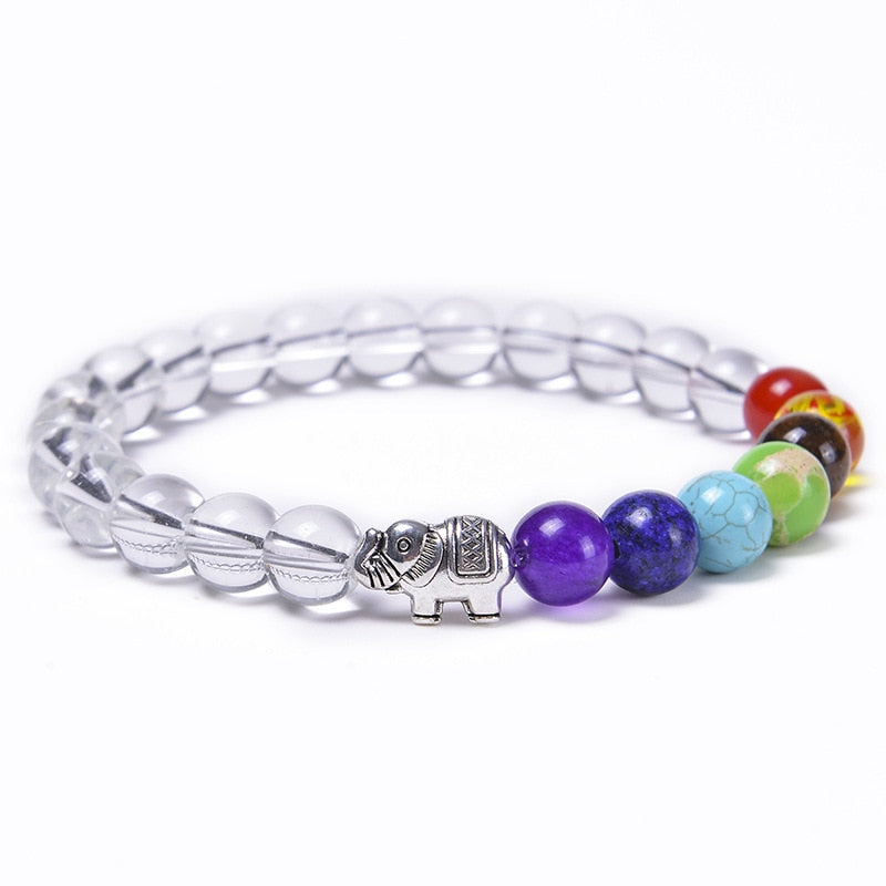 the CHAKRA - 7 Healing Yoga Chakra Bracelet