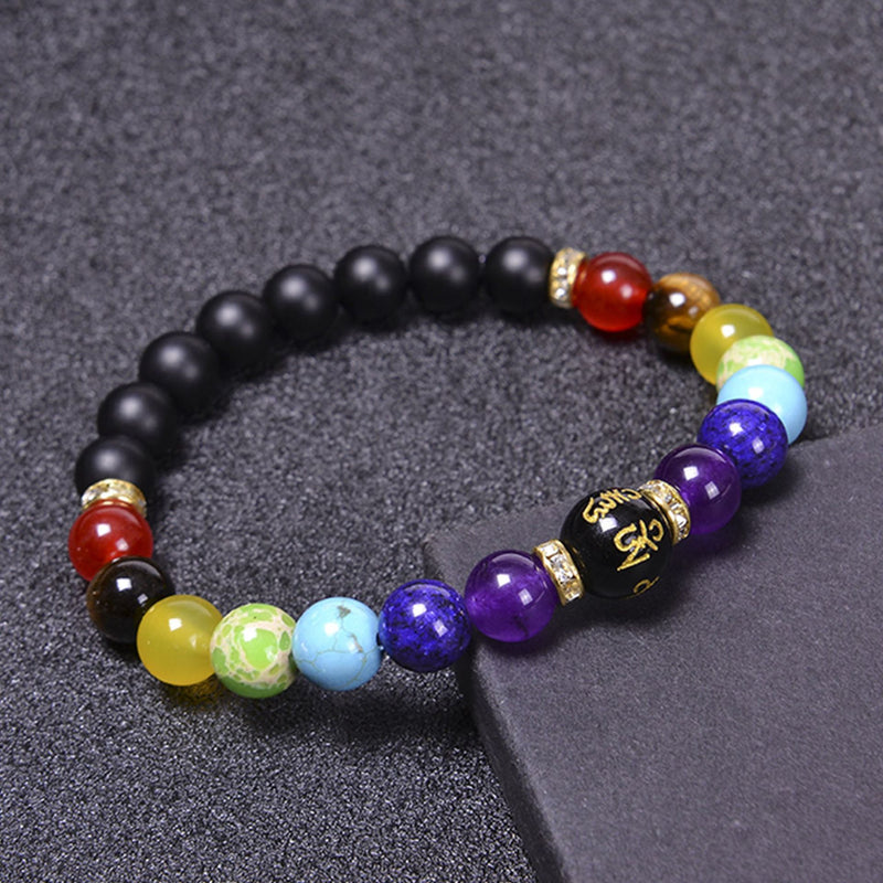 the CHAKRA - 7 Healing Yoga Chakra Bracelet