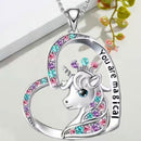the CHARM - Love Children Unicorn Cartoon Clavicle Chain Necklace
