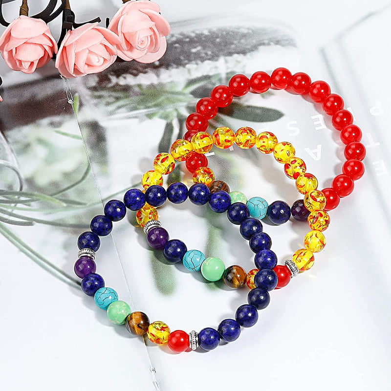 the CHAKRA - 7 Healing Yoga Chakra Bracelet