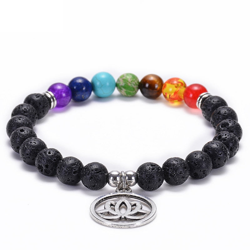 the CHAKRA - 7 Healing Yoga Chakra Bracelet