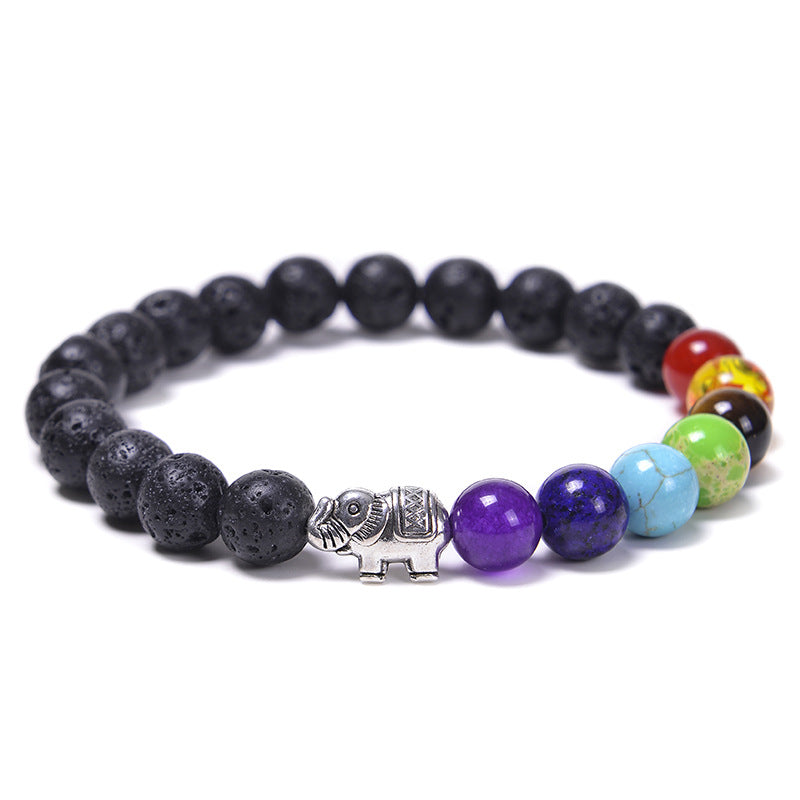 the CHAKRA - 7 Healing Yoga Chakra Bracelet