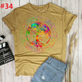 the WORLD PEACE - Imagine All the People Living Life in Peace Hippie T-Shirt