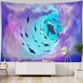 the DREAMLAND - Seascape Art Painting Big Tapestry Fantasy Stars Moon Home Wall Hanging