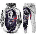 the WOLF PACK - Wolf 3D Printed Hoodie Pants Suits