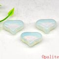 the LOVE STONES - Love Heart Shape Crystal Chakra Healing Stones