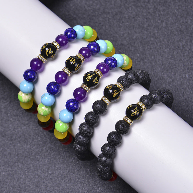 the CHAKRA - 7 Healing Yoga Chakra Bracelet