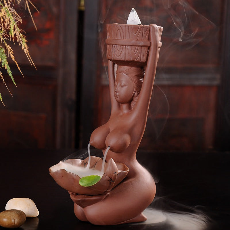 the SERENITY - Backflow Incense Burner Incense Fountain Decoration