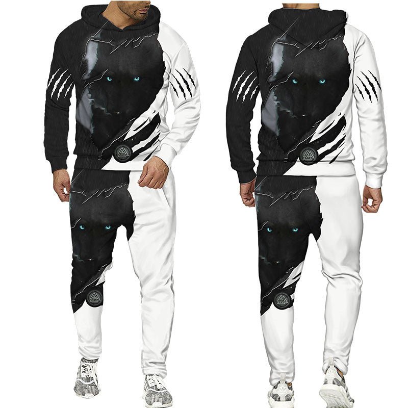 the WOLF PACK - Wolf 3D Printed Hoodie Pants Suits