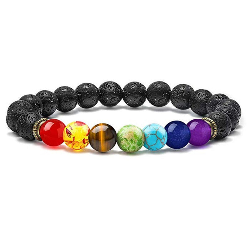 the CHAKRA - 7 Healing Yoga Chakra Bracelet