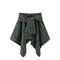 the TILTED KILT - Plaid Sports Casual Curtain Short Skirts