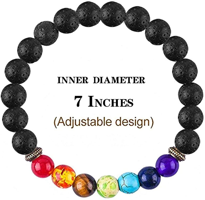 the CHAKRA - 7 Healing Yoga Chakra Bracelet