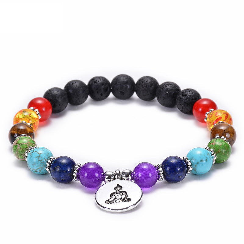 the CHAKRA - 7 Healing Yoga Chakra Bracelet