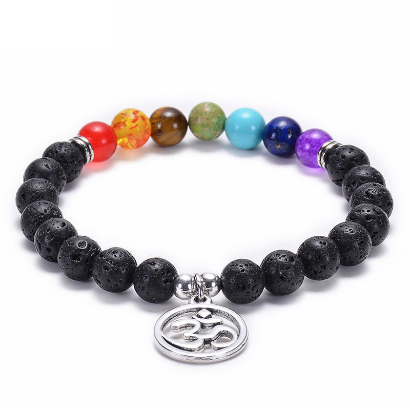 the CHAKRA - 7 Healing Yoga Chakra Bracelet