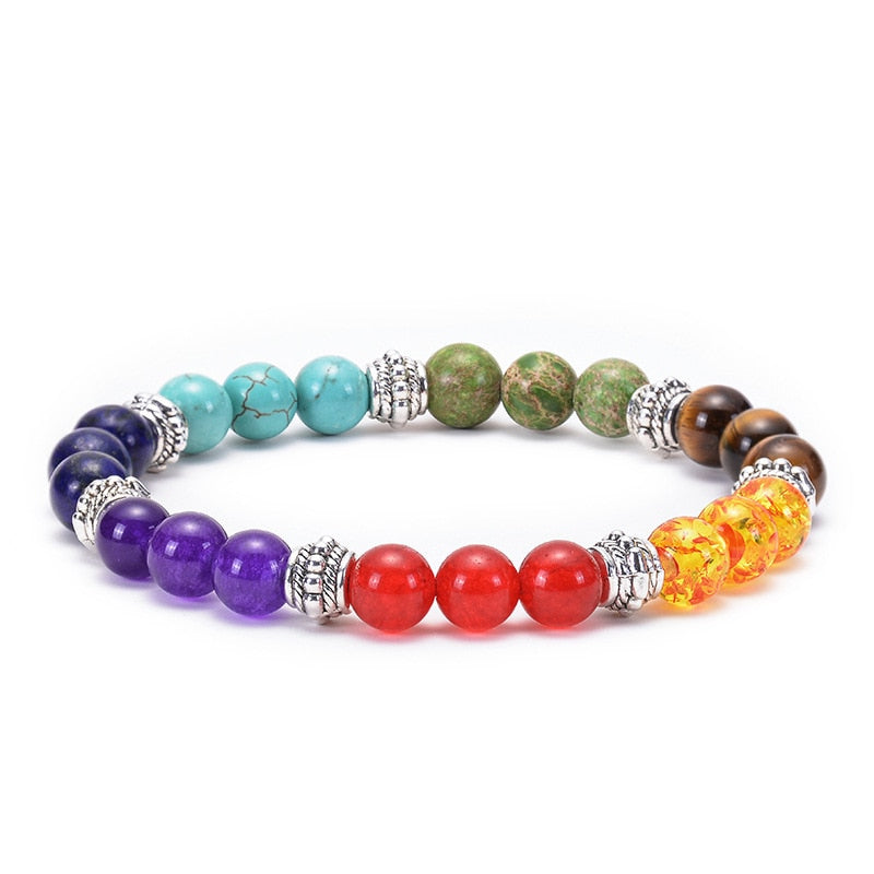 the CHAKRA - 7 Healing Yoga Chakra Bracelet