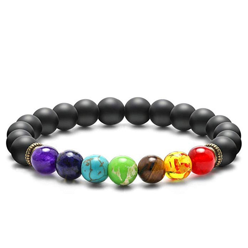 the CHAKRA - 7 Healing Yoga Chakra Bracelet