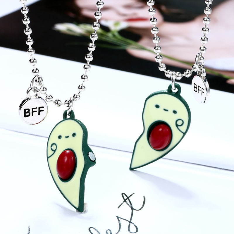 the BFF - Avocado Best Friends Necklace