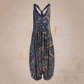 the BOHO ROMPER - Sleeveless Print Casual Bib Dress