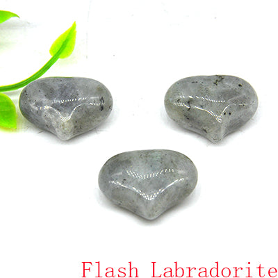 the LOVE STONES - Love Heart Shape Crystal Chakra Healing Stones