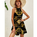 the BAROQUE - 4 Style Sexy Sleeveless Mini Dress