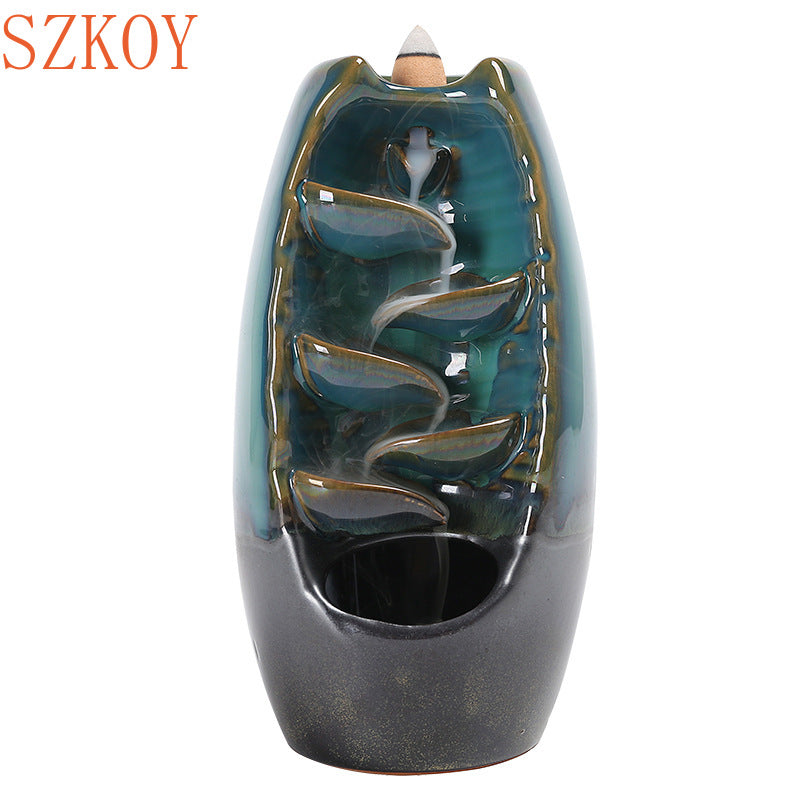 the CASCADE - Incense Burner Ceramic Holder