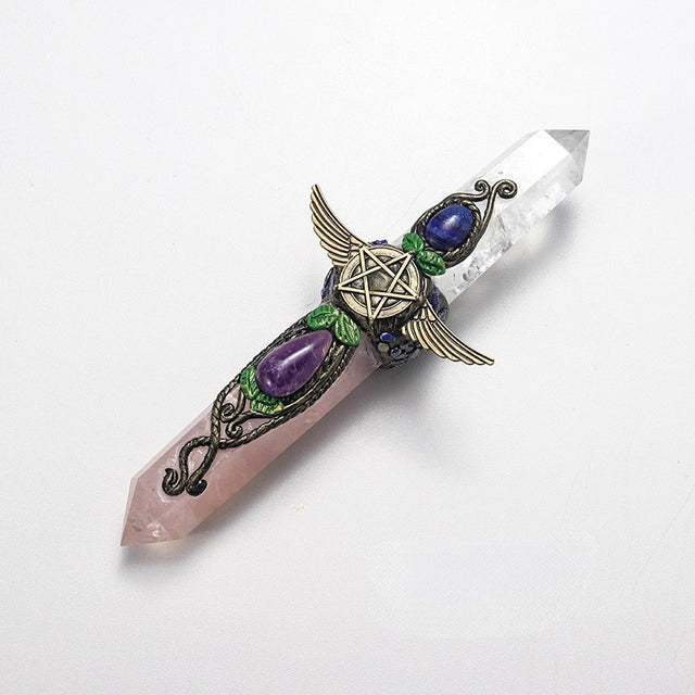 the SCEPTER - Hexagonal Column Magic Scepter Gemstone