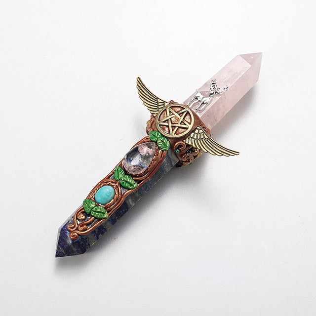 the SCEPTER - Hexagonal Column Magic Scepter Gemstone