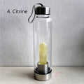 the CRYSTAL CLEANSE - Water Bottle Natural Crystal Point Healing