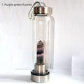 the CRYSTAL CLEANSE - Water Bottle Natural Crystal Point Healing