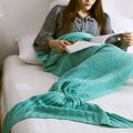 the MERMAID TAIL - 10 Colors Handmade Knitted Mermaid Tail Blanket