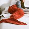 the MERMAID TAIL - 10 Colors Handmade Knitted Mermaid Tail Blanket