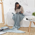 the MERMAID TAIL - 10 Colors Handmade Knitted Mermaid Tail Blanket