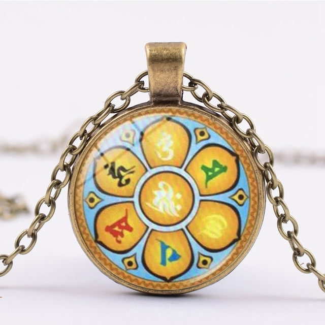 the OM - Indian Sanskrit OM Symbol Necklace