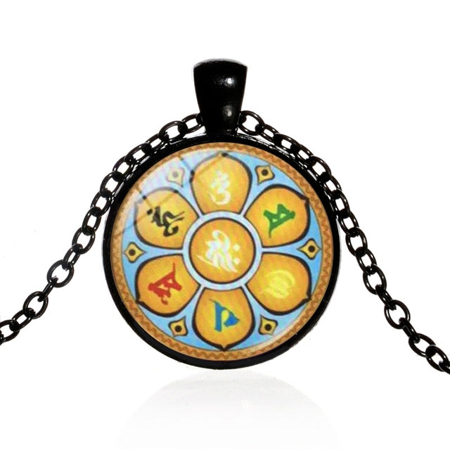 the OM - Indian Sanskrit OM Symbol Necklace