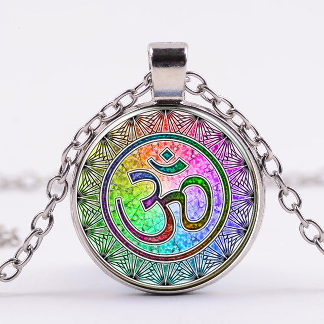 the OM - Indian Sanskrit OM Symbol Necklace