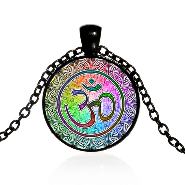 the OM - Indian Sanskrit OM Symbol Necklace