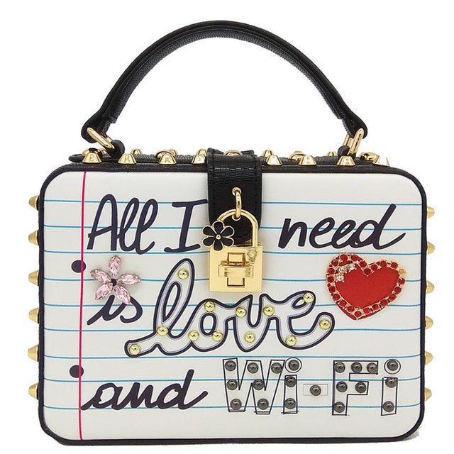 the ALL I NEED IS LOVE & WI-FI Bag