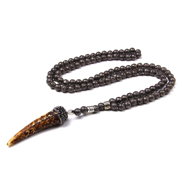 the TOTEM - Natural Australian Zebra Stone Necklace